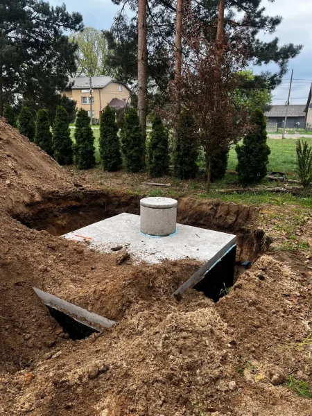 montaż szamba betonowego