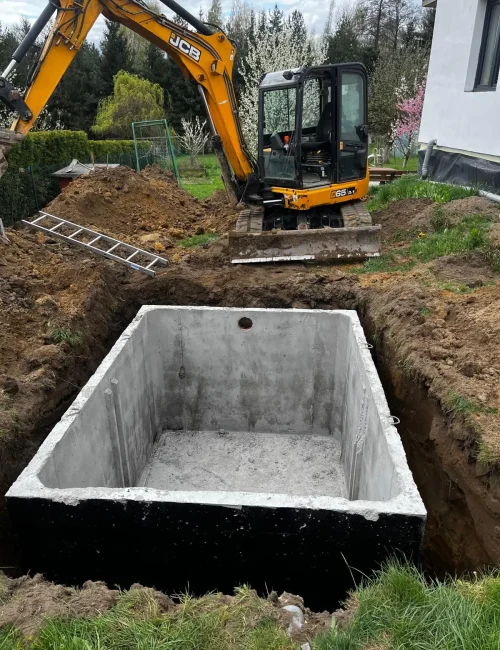 montaż szamba betonowego
